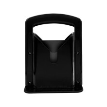 Bagel Slicer with FingerSafe Cutting Guard, Stainless Steel Bagel Cutter for Home Use (Black)