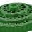 Drill Bit Storage Box with 360 Rotating Access, 100Hole Large Capacity PP Organizer Green 3