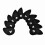 10Pcs Black Neoprene Iron Covers with Interchangeable Number Tags 3