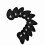 10Pcs Black Neoprene Iron Covers with Interchangeable Number Tags 12