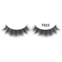 Nvzi -b 1 Pairs Wispy Mink Lashes Fluffy Eye Lashes Natural Look Volume Fake Eyelashes，TX23