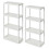 4 Shelf Fixed Height Solid Light Duty Storage Unit 12 x 24 x for Home, Garage, Basement, & Laundry, White (2 Pack) 1