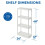 4 Shelf Fixed Height Solid Light Duty Storage Unit 12 x 24 x for Home, Garage, Basement, & Laundry, White (2 Pack) 3