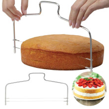 WinysinStainless Steel Cake Layerer Cake Slicer 304 Tangent Cutting Adjustable Thickness Baking Tool