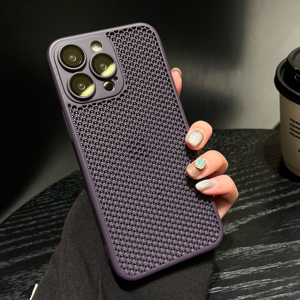 Phone Case Hollow Heat Dissipation For Compatible With Apple 15Promax, Compatible With Iphone14 All-Inclusive Lens Film Protective Case 9389440414693