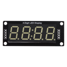 jixopn TM1637 LED Display Module 7 Segment Glow Tube Clock 0.56 Inch (White)
