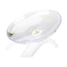 Hermit Crab Climbing Toy, Hamster Wheel Saucer - Silent Running Exercise Wheel Compatible with Hamsters, Gerbils, Mice, Hedgehog & Small Pets