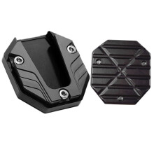 Side support plate for motorcycles and scooters Black