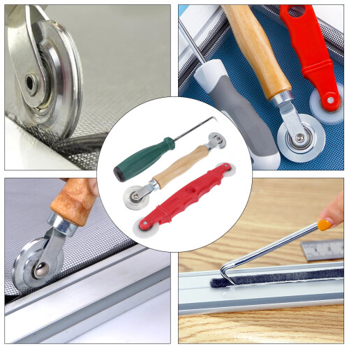 Eease Screen Roller Tool Set for Installing Mesh Screens and Window Spline 1