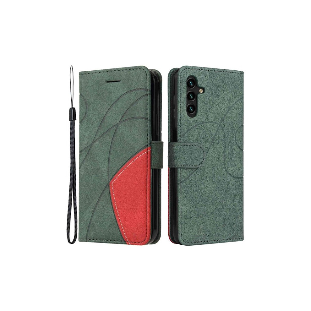 Kt Wallet Case For Compatible With Samsung Galaxy A14 5G - /Red Green 9389440816831