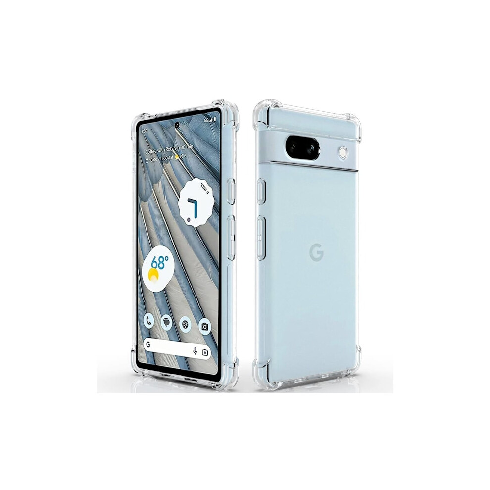 Google Pixel 7A Premium Transparent Case: Shockproof With Reinforced Corners 9389440816923