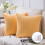 Phantoscope 20" x 20" Modern, Contemporary, Transitional Orange Striped Polyester Throw Pillow , ( 2 Count) 1