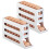 4-Tier Fridge Egg Holder - Auto Rolling Organizer, Space-Saving Egg Dispenser, Large Capacity compatible with Refrigerator 1