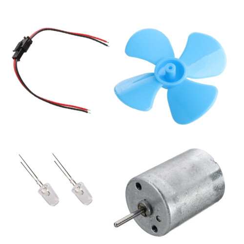 DC Motor DIY Kit Small Motor Micro Wind Turbines Small Motor Blades Generator