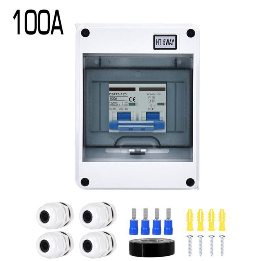 Mosiee Pv Disconnect Box Dc440v Circuit Breaker Solar System Isolator Switch 6-125A 9389440868861