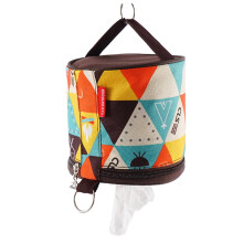 Foldable Camping Toilet Paper Holder Bag, Ethnic Style Hanging Tissue Cover Case, 1X Storage Bag (Compatible with standard rolls)