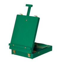 Adjustable Wooden Tabletop Easel with Storage for Painting and Drawing, Supports 20in Canvas
