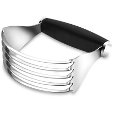 XL Stainless Steel Pastry Blender and Dough Cutter with Sharp Blades, NonSlip Grip, Dishwasher Safe