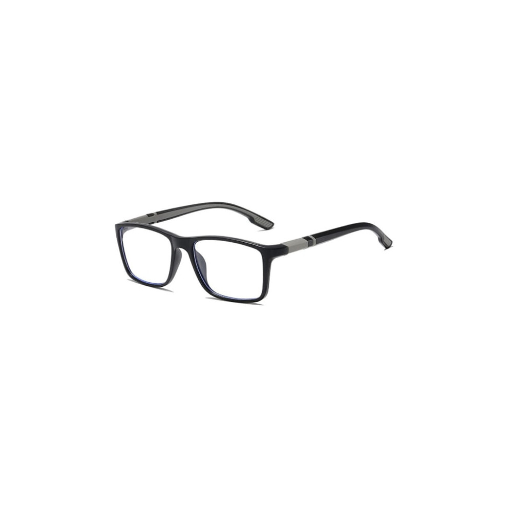 Anti- Reading Glasses Square Glasses Strength 400 Blue/Light/Black 9110895402375