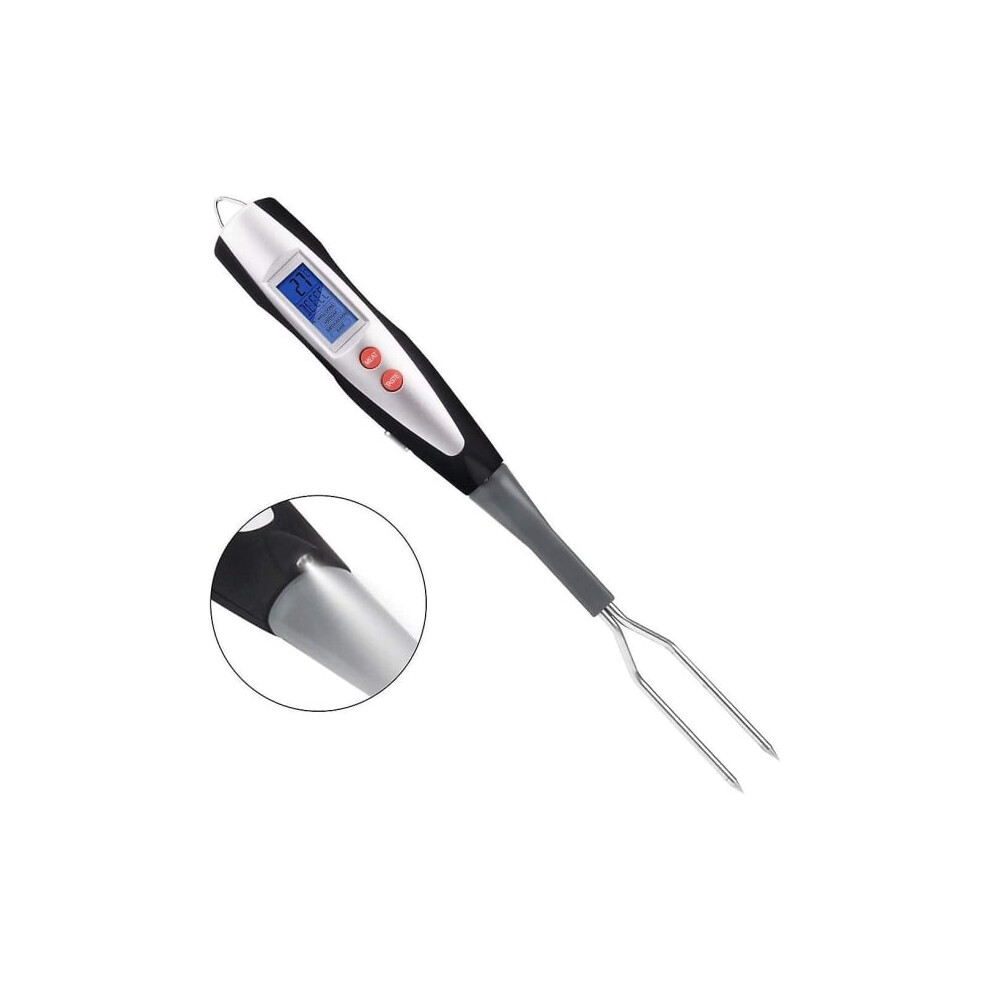 Meat Thermometer Fork Barbecue Fork with Thermometer Digital Barbecue Fork Thermometer Digital Cooking Fork Instant Read Fork Suitable