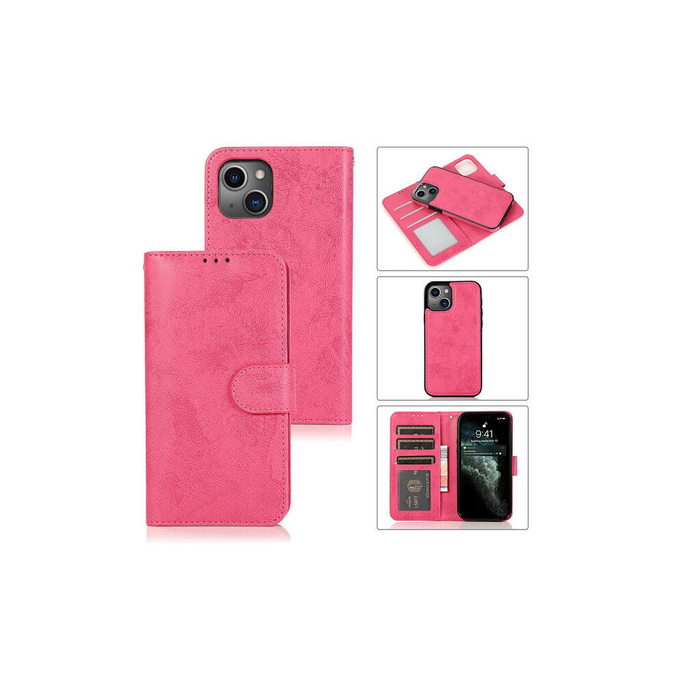 Leman Wallet Case - Compatible With Iphone 14 Pink 9110895403297