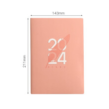 Cailmei Desktop Calendar Organizer Notepad Daily Planner Pink