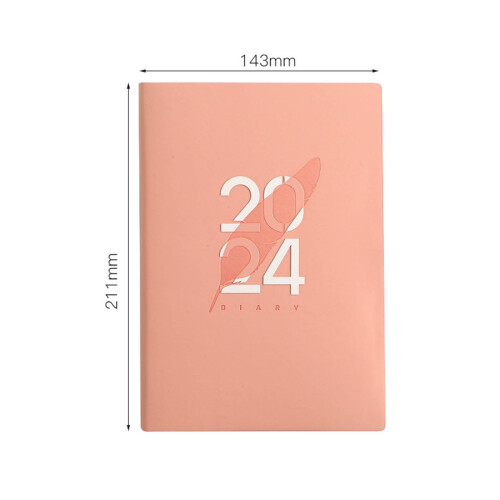 Cailmei Desktop Calendar Organizer Notepad Daily Planner Pink