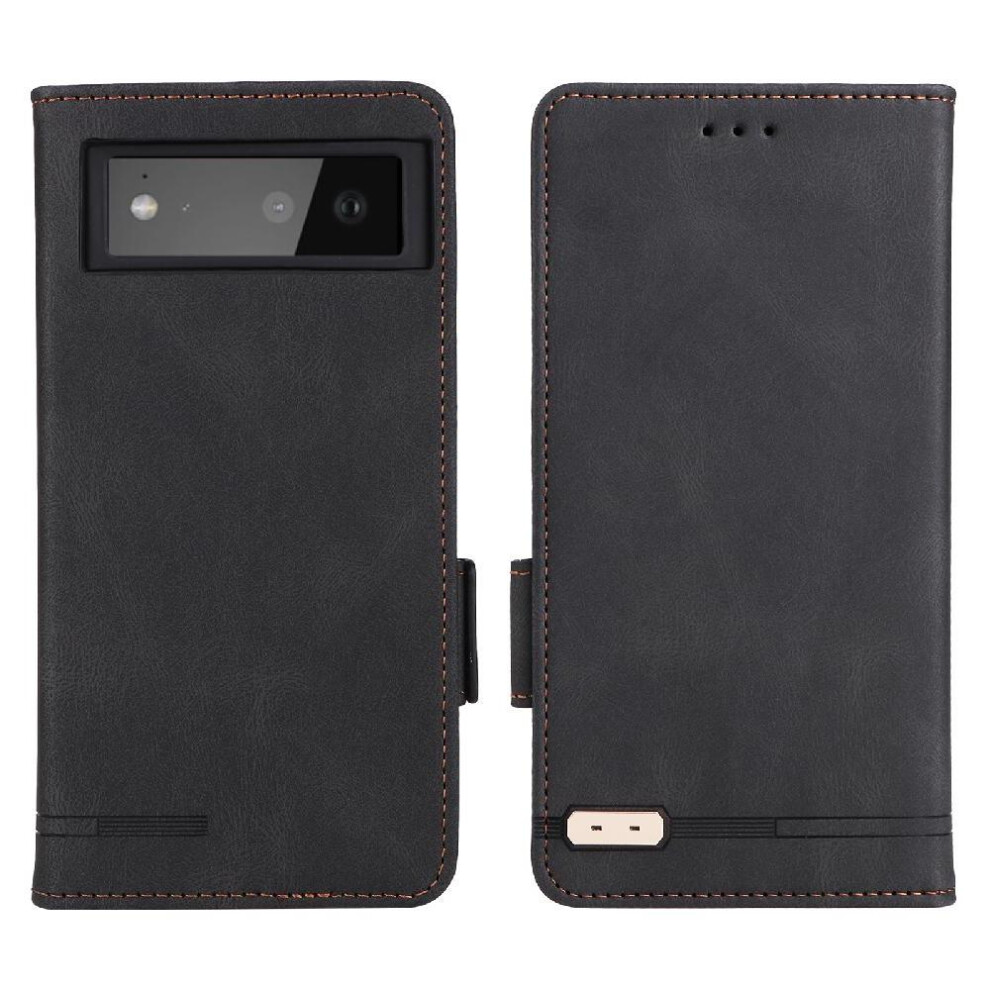 Case For Google Pixel 6 Leather Folio Flip Case Full Protection Card Insertion Protective Cover With Card Holder Kickstand 9110895407004