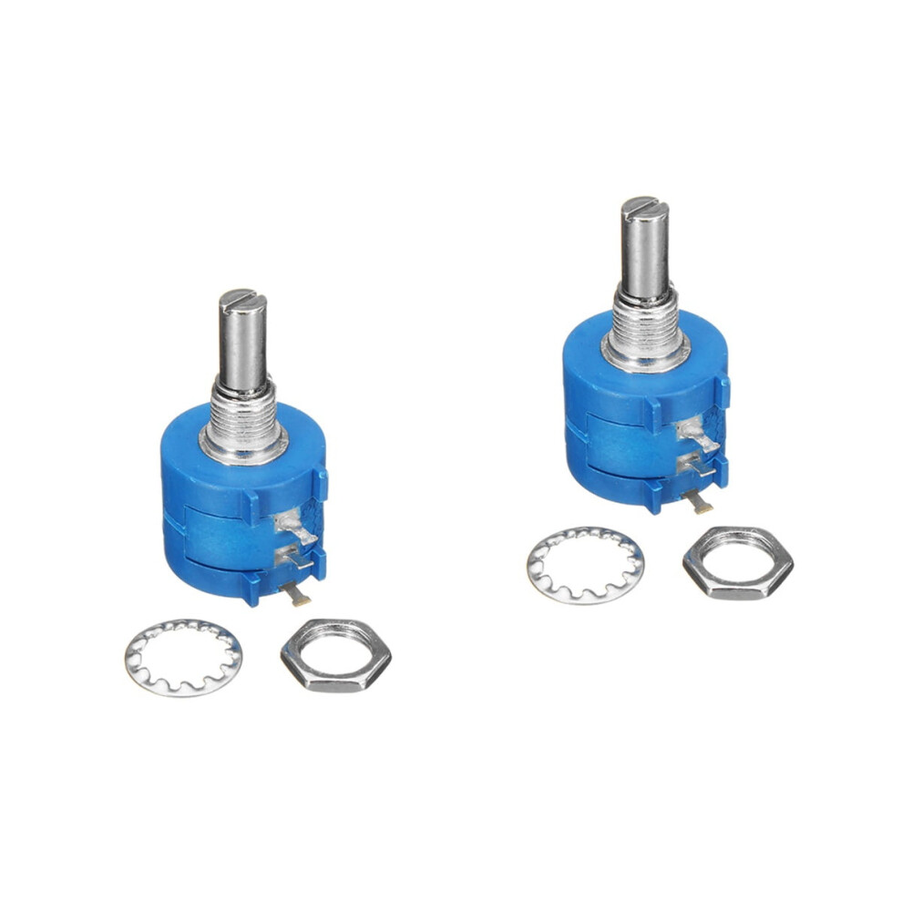 2 Pc 10K Ohm Potentiometer Multiturn Vertical Precision Adjustable Resistor High 9110895405475