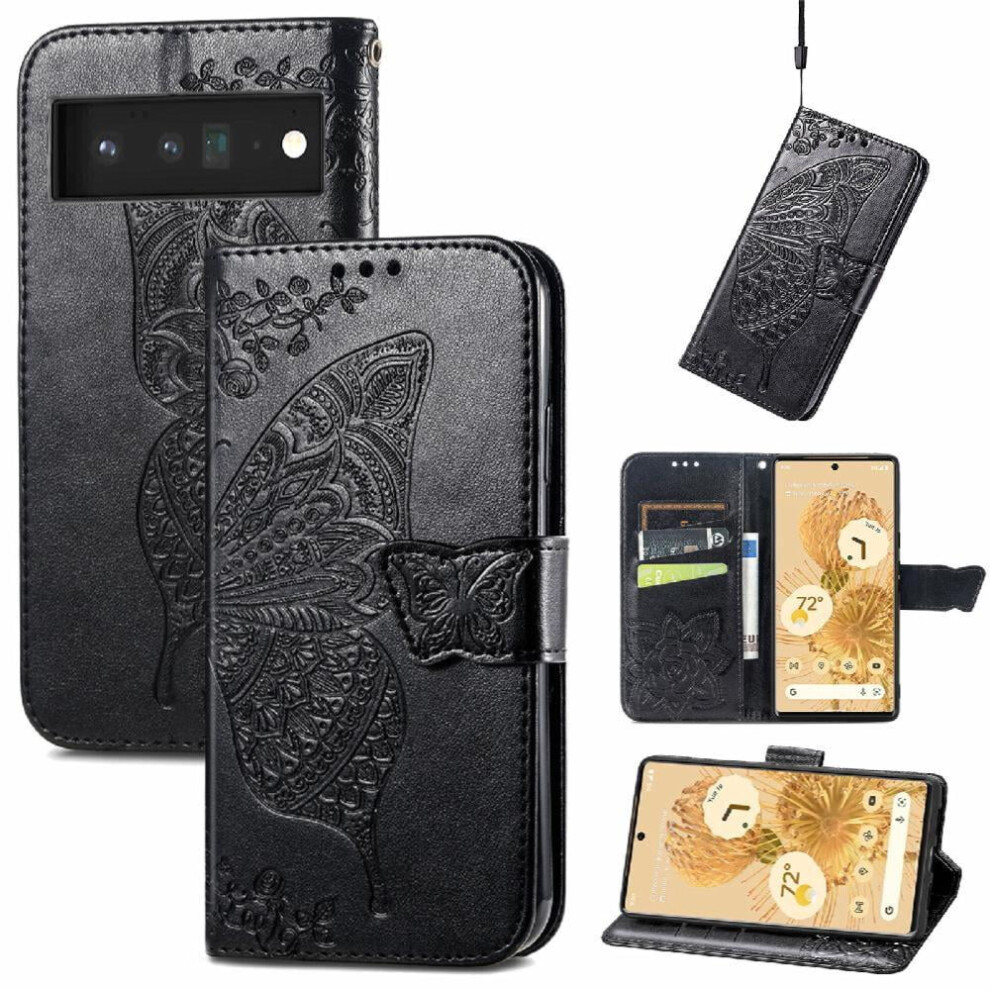 Case For Google Pixel 6 Pro Butterfly Wallet Wing Business Multi-Color 9110895406991