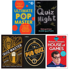 Ultimate Popmaster, Collins Quiz Night, Collins Quiz Master, Collins Pub Quiz and Richard Osman's House of Games 5 Books Collection Set