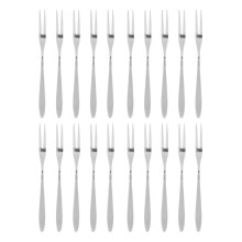 Stainless Steel Dessert Forks Set 20Pcs - Comfortable Long Handle Easy Clean