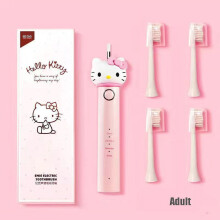 Kawaii Sanrio HelloKitty Electric Toothbrush Cute Anime Soft Hair Travel Portable Fiber Toothbrush Girl Oral Care Cleaning Brush