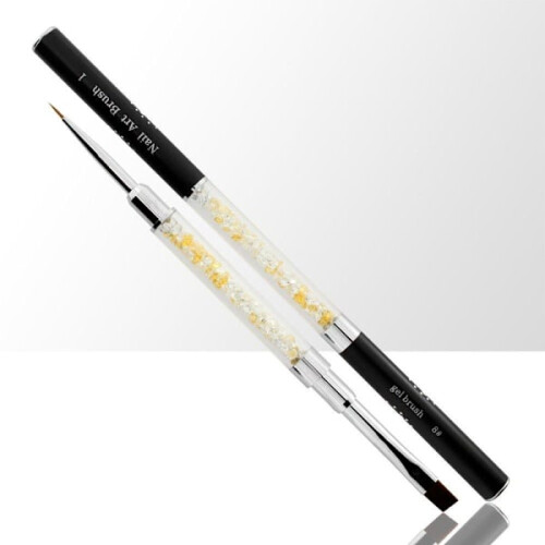 2in1 brush - Jelly size: #8 + Decor size: 1 Black