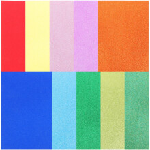 Guangmc Glitter Paper Pad Colorful Decor Crafts A4 10 Sheets