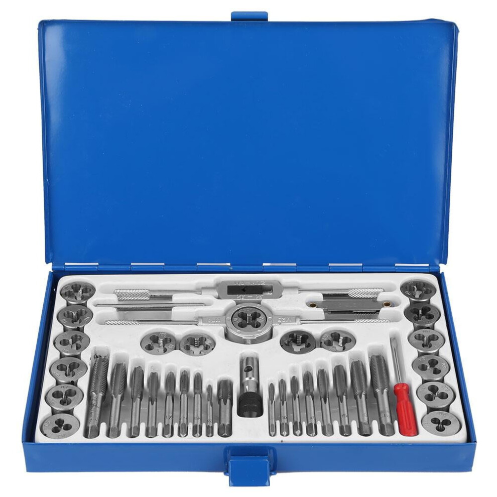 Tap Die Set, Adjustable Wrench Screw Thread Tool 40Pcs Convenient Firmly Hold For Cutting 9389440277908