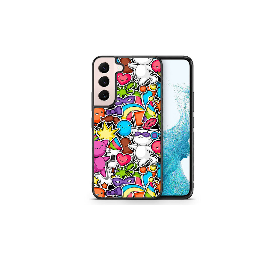 Bjornberry Case Compatible With Samsung Galaxy S22 5G - Stickers 9389440278028