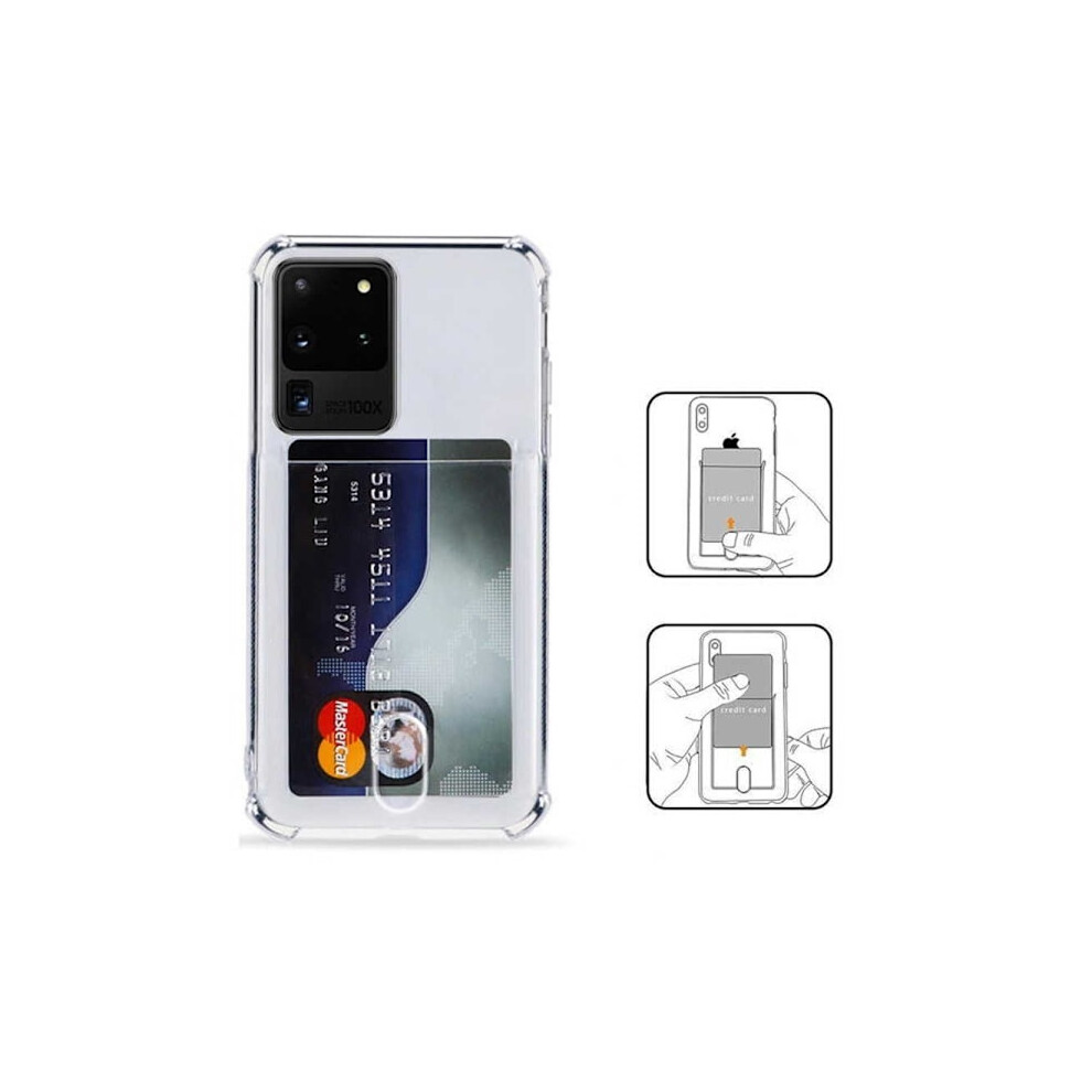 Compatible With Samsung Galaxy S20 Fe Case - Transparent With Card Slot Transparent 9389440277939