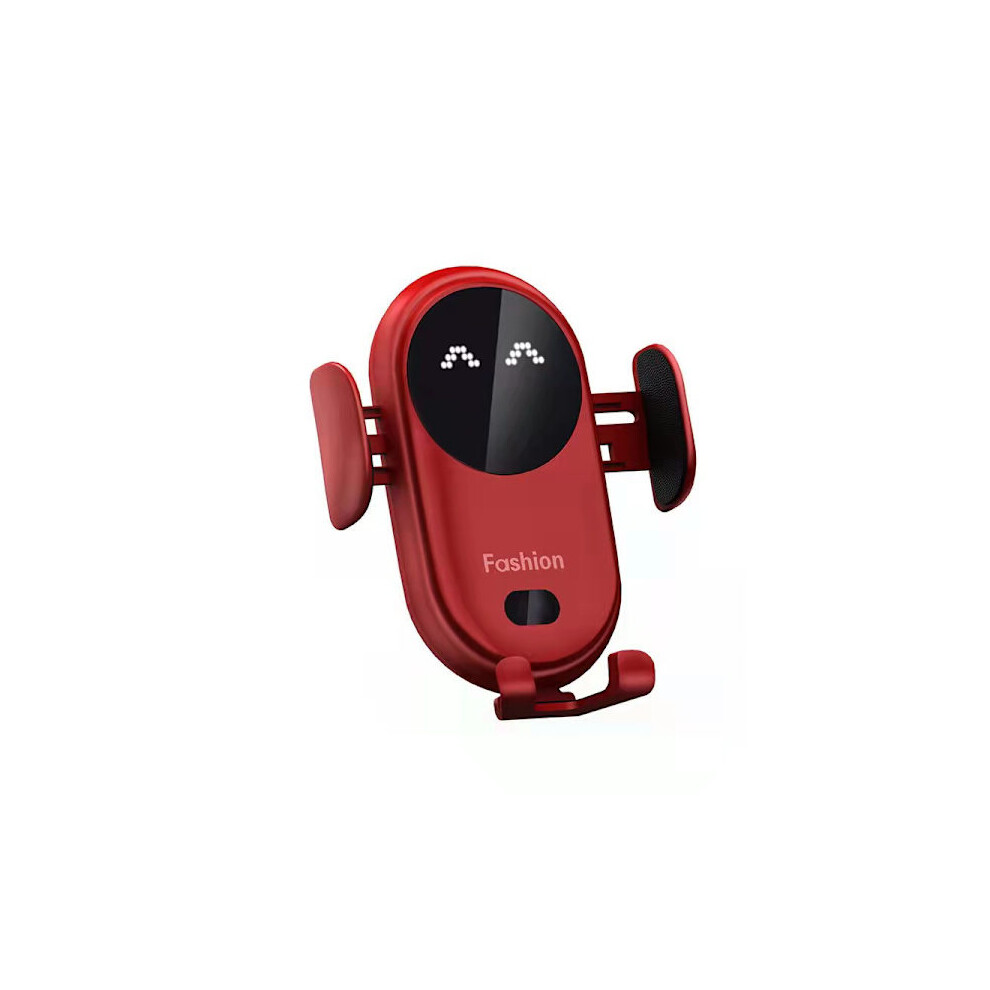S11 Smart Infra Induction Car Wireless Charger Car Phone Holder Dock Supports All Types Of Mobile Phones (Red) Red 9389440278271