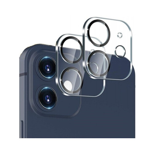 2-Pack compatible with iPhone 12 Lens Protector Tempered Glass Transparent