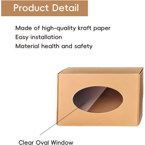 30 Pack Brown Kraft Soap Boxes with Clear Window for Handmade Soap Packaging and Display 1