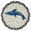 LC-885 Dolphin Round Large Coaster 7"x7" 1