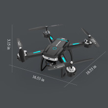 Quad Drone with Camera, HD FPV, Altitude Hold, Headless Mode, Speed Adjustment, Remote Control Toy Gift for Kids, Compatible with RC Accessories