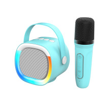 Gnobogi K2LED Bluetooth Speaker, Wireless Sound with Microphone, Outdoor & Home Karaoke, Portable Mini Audio System