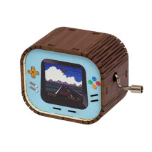 Poaug Hot Sale, Music Box for Kids, Vintage Hand Cranked Music Box, Compatible with Classic Melodies, Wood Musical Gift for Birthday, Christmas,