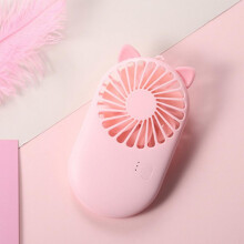 Rechargeable Mini Handheld Fan with 3 Speeds, Compatible with USB Charging, Quiet & Portable Cooling for Home, Office, School, Kids & Adults