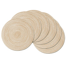 Mat Coolmade Round Woven Placemats Set of 6 Dining Tables
