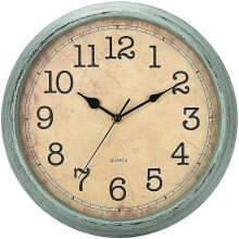 30cm Retro Vintage Quartz Wall Clock Silent Non Ticking Works With Large Numbers And Easy To Read Hd Glass For Kitchen/L