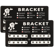 Mizh 40Pcs Teeth Care Brace Brackets Replacement Orthodontic Brace Brackets Convenient Brace Brackets