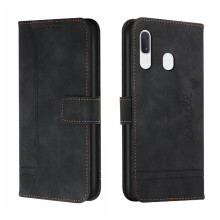 Phone Case for compatible with Samsung Galaxy A20E Hand Strap Card Slots Cover Magnetic Closure PU Leather Flip Folio Wallet